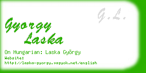 gyorgy laska business card