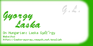gyorgy laska business card